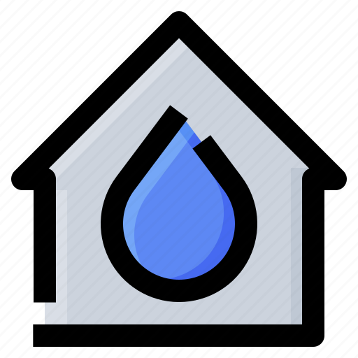 Ecology, home, house, water icon - Download on Iconfinder