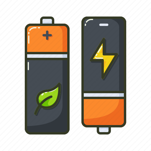 Battery, cell, capacity, green energy, light bolt, eco, nature icon - Download on Iconfinder