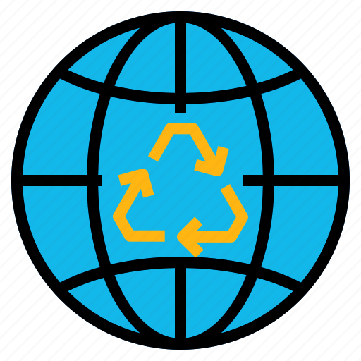 Ecology, globe, reuse icon - Download on Iconfinder