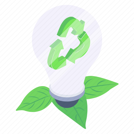 Energy recycle, renewable energy, power plug, eco power, bulb icon - Download on Iconfinder