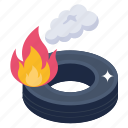 fire, burn tyre, car tyre, environmental pollution, fire pollution