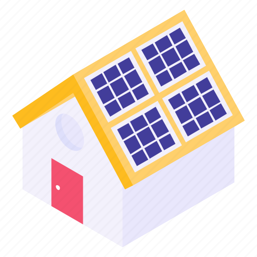 Architecture, solar panel, solar building, solar cell, solar home icon - Download on Iconfinder