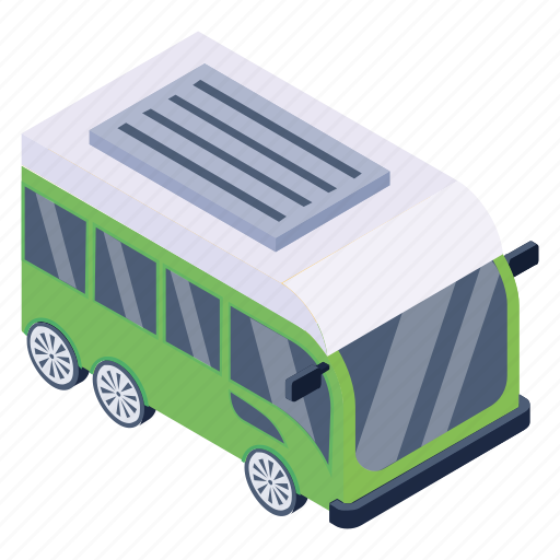 Solar bus, truck, transport, vehicle, automobile icon - Download on Iconfinder