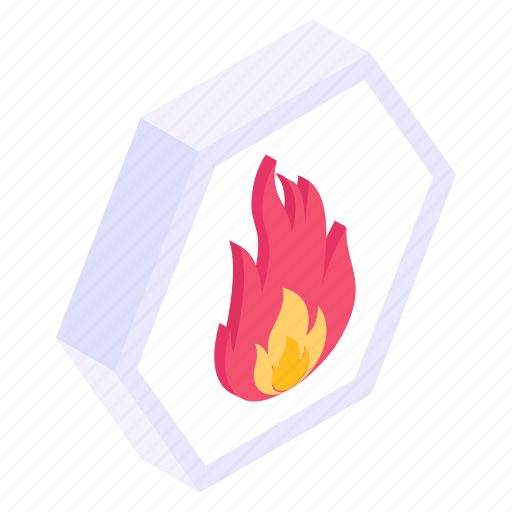 Fire hazard, fire warning, fire sign, flame, burn icon - Download on Iconfinder