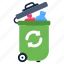 dustbin, garbage can, trash bin, recycle bin, rubbish bin 
