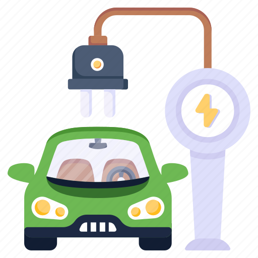 Electric car, vehicle, eco car, automobile, chargeable car icon - Download on Iconfinder