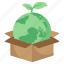 green earth, green planet, ecology, world, globe box 