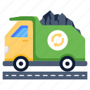 coal vehicle, coal delivery, truck, transport, coal