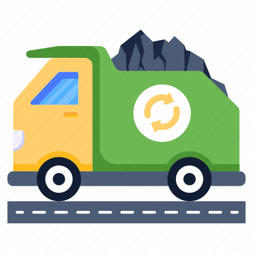 Coal vehicle, coal delivery, truck, transport, coal icon - Download on Iconfinder