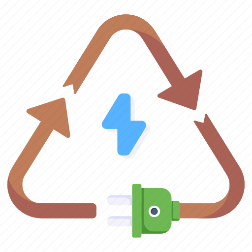 Recycling, renewable energy, power plug, power recycle, renew icon - Download on Iconfinder
