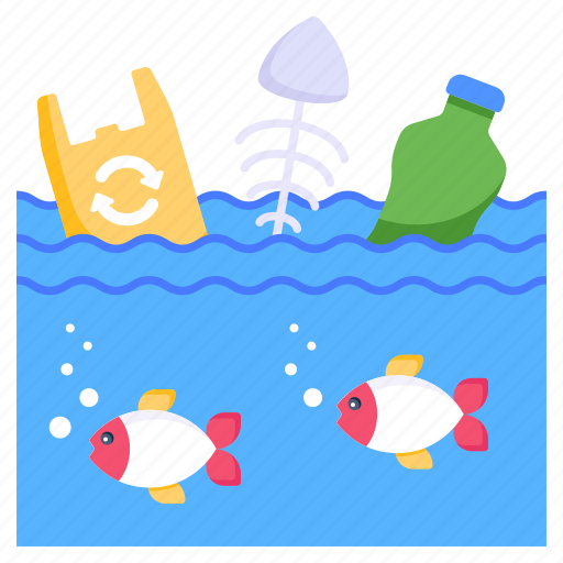 Garbage, environmental pollution, land pollution, water waste, water pollution icon - Download on Iconfinder