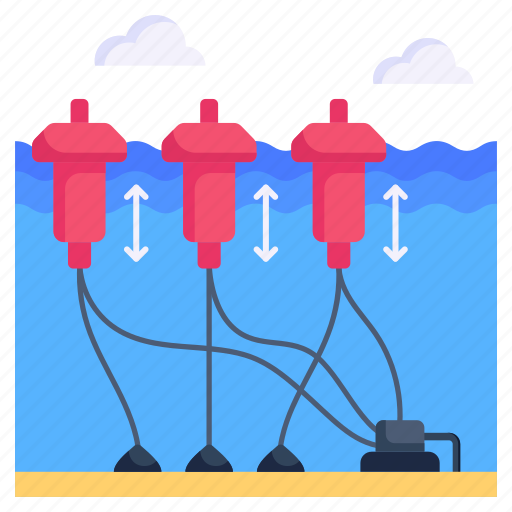 Underground wiring, underwater wiring, tidal power, cables, wires icon - Download on Iconfinder