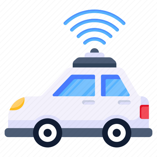 Iot, smart car, internet car, driverless car, wifi car icon - Download on Iconfinder