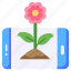 gardening, ecology app, online agriculture, eco, flower 