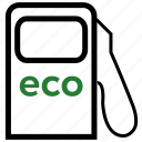 eco, gas, station, green