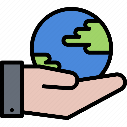 Eco, ecology, green, hand, nature, planet, support icon - Download on Iconfinder