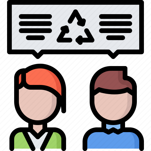 Dialogue, eco, ecology, green, nature, recycling, talk icon - Download on Iconfinder