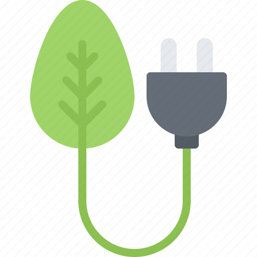 Eco, ecology, energy, green, leaf, nature, plug icon - Download on Iconfinder