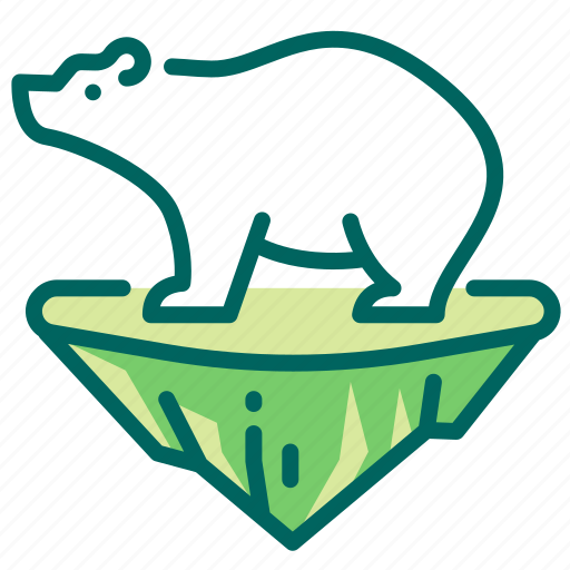 Ecology, environment, ice, polar bear, climate change icon - Download on Iconfinder