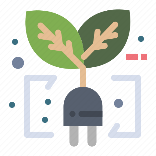 Ecology, green, leaf, plug icon - Download on Iconfinder