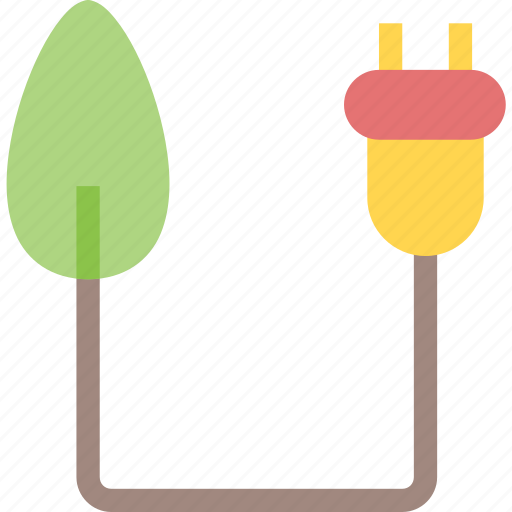 Ecology, energy, leaves, plugs, sustainable energy icon - Download on Iconfinder