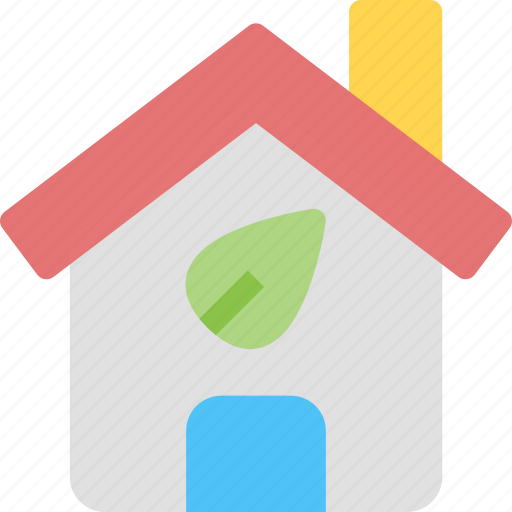 Building, ecology, home, house, leaves icon - Download on Iconfinder