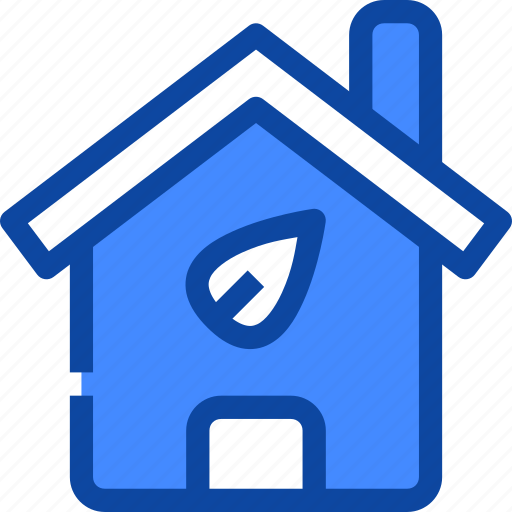 Building, ecology, home, house, leaves icon - Download on Iconfinder