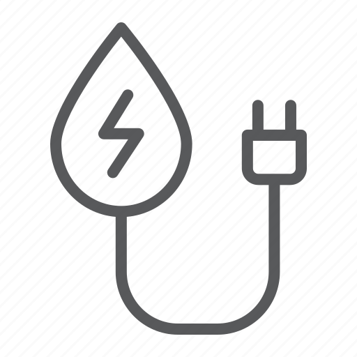 Drop, ecology, electric, energy, hydropower, plug, water icon - Download on Iconfinder