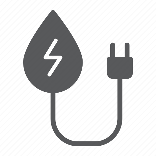 Drop, ecology, electric, energy, hydropower, plug, water icon - Download on Iconfinder