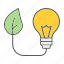 bulb, eco, ecology, energy, green, leaf, light 