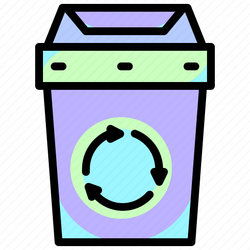 Recycling, garbage, plastic, recycle, ecology, trash, bin icon - Download on Iconfinder