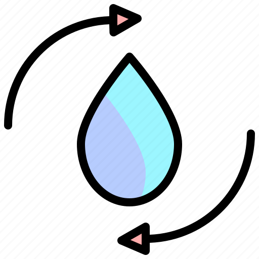 Drops, ecology, recycle, cycle, raindrop, rain, water icon - Download on Iconfinder