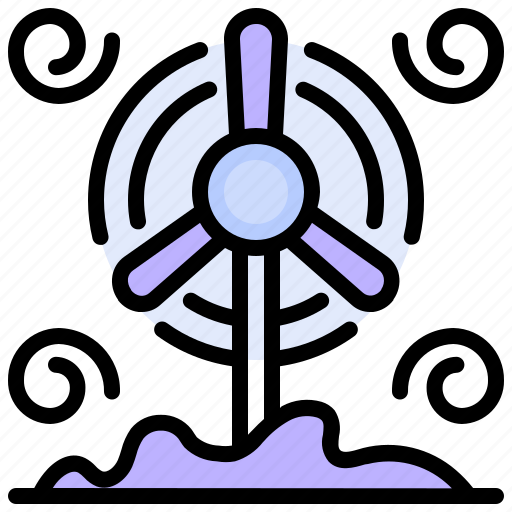 Ecology, turbine, electricity, power, renewable, wind, energy icon - Download on Iconfinder