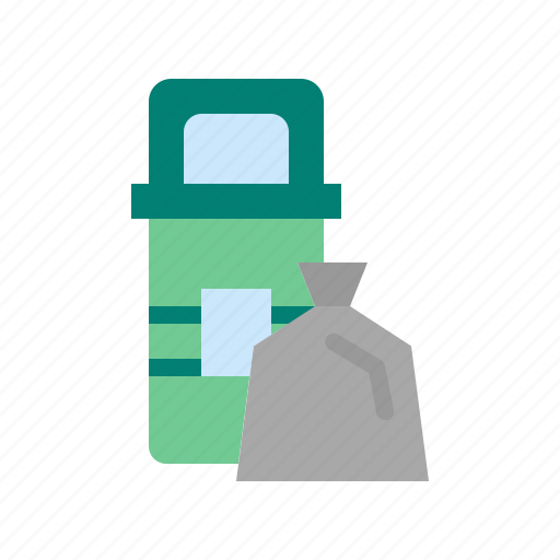 Trash, garbage, bin, recycle, trash bin, ecology icon - Download on Iconfinder