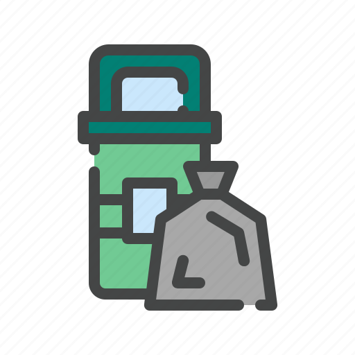 Trash, garbage, bin, recycle, ecology, trash bin icon - Download on Iconfinder
