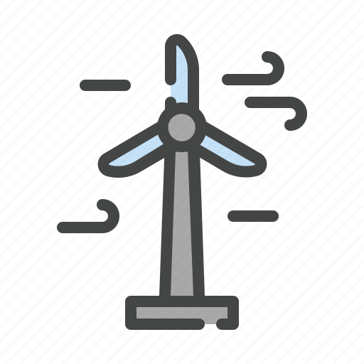 Turbine, wind, power, energy, wind turbine, battery, ecology icon - Download on Iconfinder