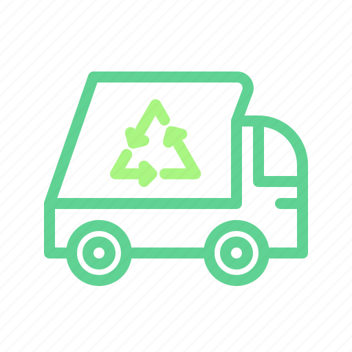 Recycling truck, trash truck, garbage truck, recycling, environment, ecology, truck icon - Download on Iconfinder