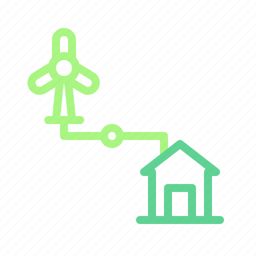 Smarthome, windmill, renewable energy, energy, power, ecology, environment icon - Download on Iconfinder