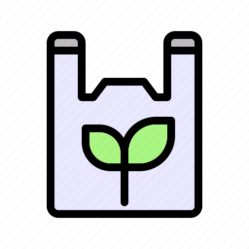 Plastic bag, shopping bag, bag, recycle, ecology, environment, eco friendly icon - Download on Iconfinder