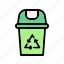 recycle bin, zero waste, trash bin, garbage, ecology, environment, eco 