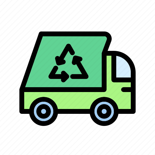 Recycling truck, trash truck, garbage truck, recycling, environment, ecology, truck icon - Download on Iconfinder