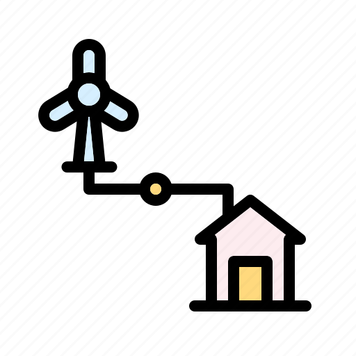 Smarthome, windmill, wind, renewable energy, energy, power, ecology icon - Download on Iconfinder