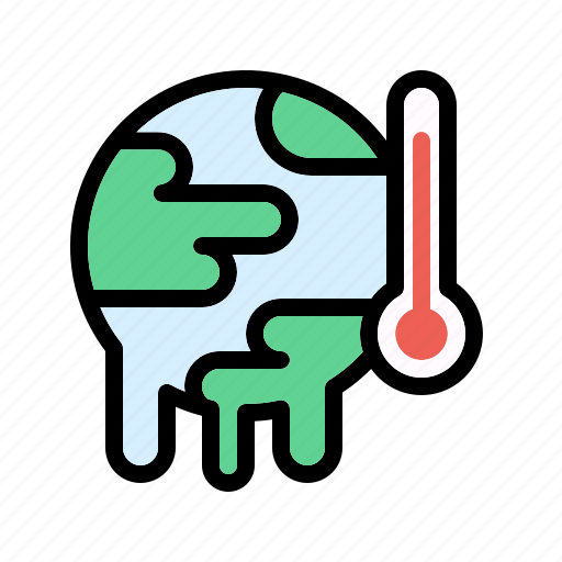Global warming, climate change, thermometer, heat wave, temperature, earth, ecology icon - Download on Iconfinder