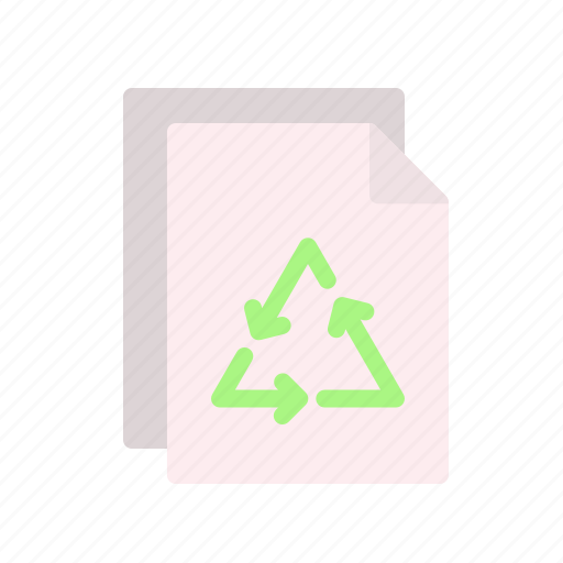 Recycled paper, paper recycle, recycle, ecology, environment, paper, sheet icon - Download on Iconfinder