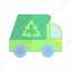 recycling truck, trash truck, garbage truck, truck, recycling, ecology, environment 