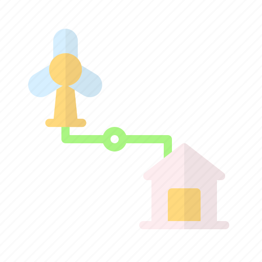 Smarthome, windmill, wind, energy, power, ecology, environment icon - Download on Iconfinder