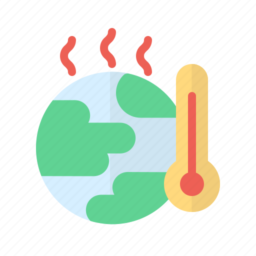 Global warming, climate change, temperature, thermometer, heat wave, earth, environment icon - Download on Iconfinder