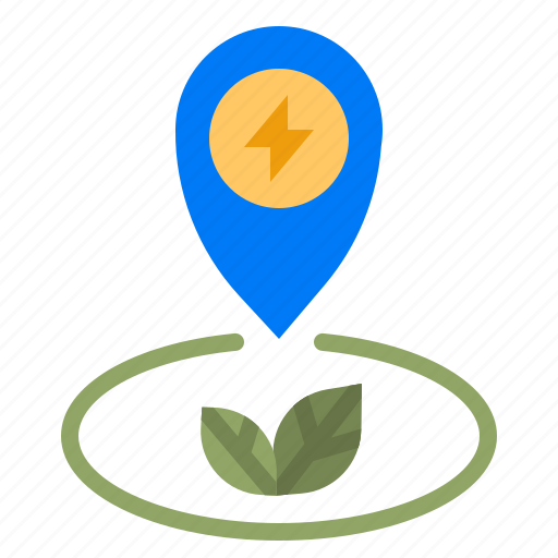 Charge, station, electric, vehicle, pin icon - Download on Iconfinder