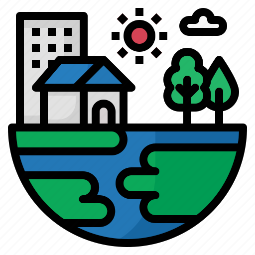 Ecology, earth, town, world, nature icon - Download on Iconfinder