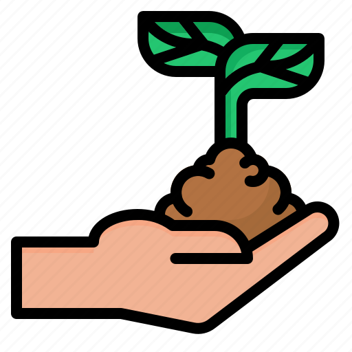 Plant, hand, ecology, sprout, planting icon - Download on Iconfinder